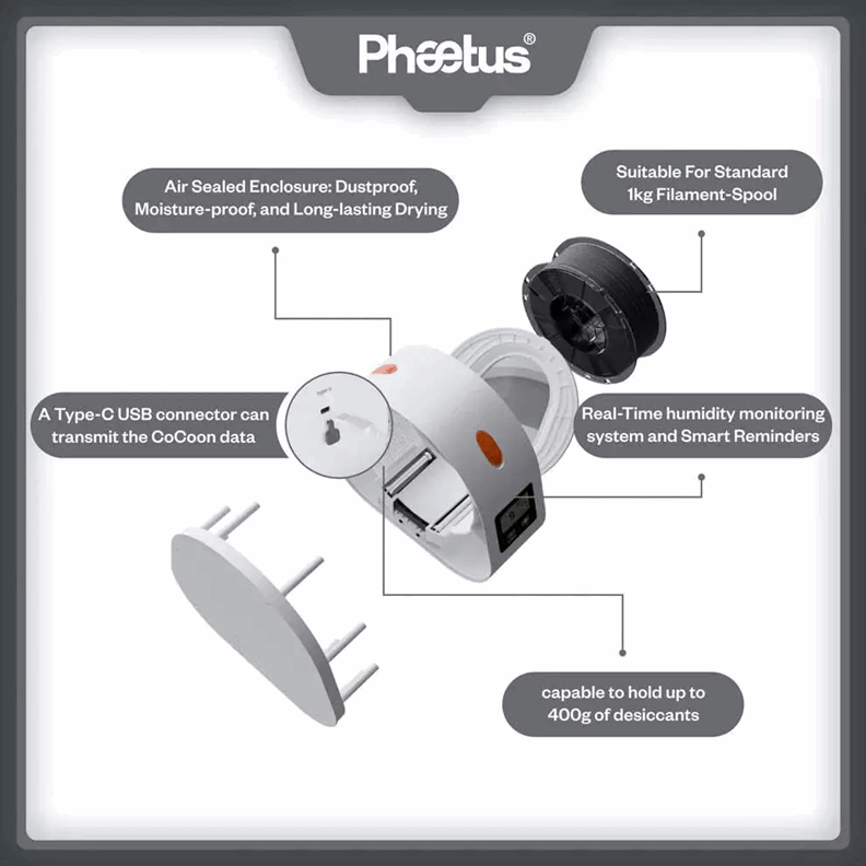 Cocoon by Phaetus – Filament Dry Box