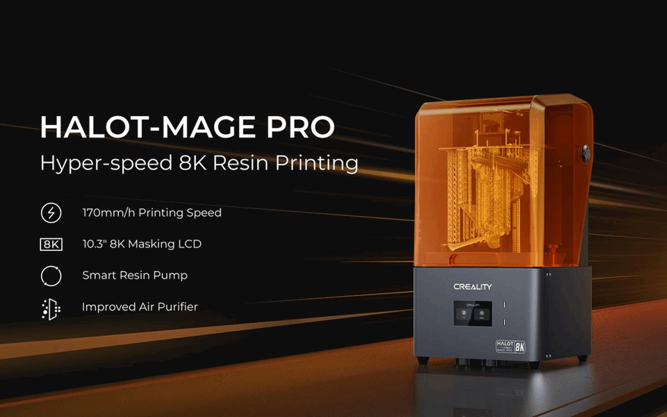 Creality Halot Mage PRO 8K - 3D Resin Printer