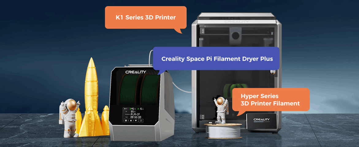 Creality Space PI Filament Dryer Plus – Filament Drying Solution