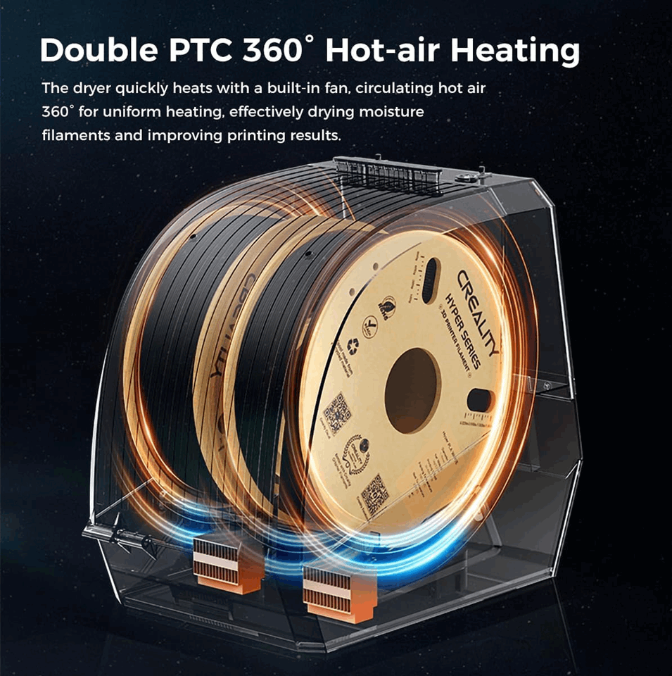 Creality Space PI Filament Dryer Plus – Filament Drying Solution