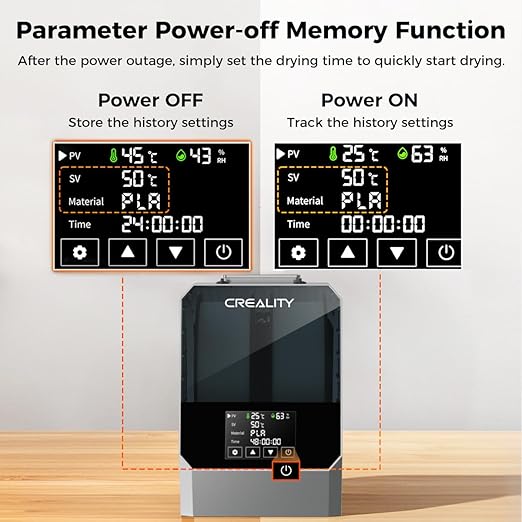 Creality Space PI Filament Dryer Plus – Filament Drying Solution