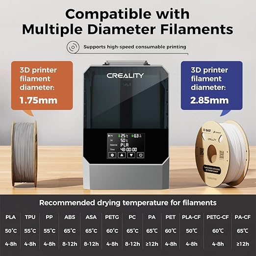 Creality Space PI Filament Dryer Plus – Filament Drying Solution
