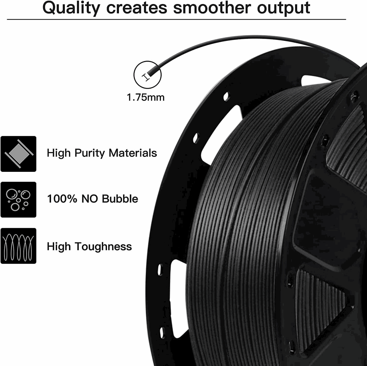 Creality Ender PLA Filament - Black and White Combo 2 KG