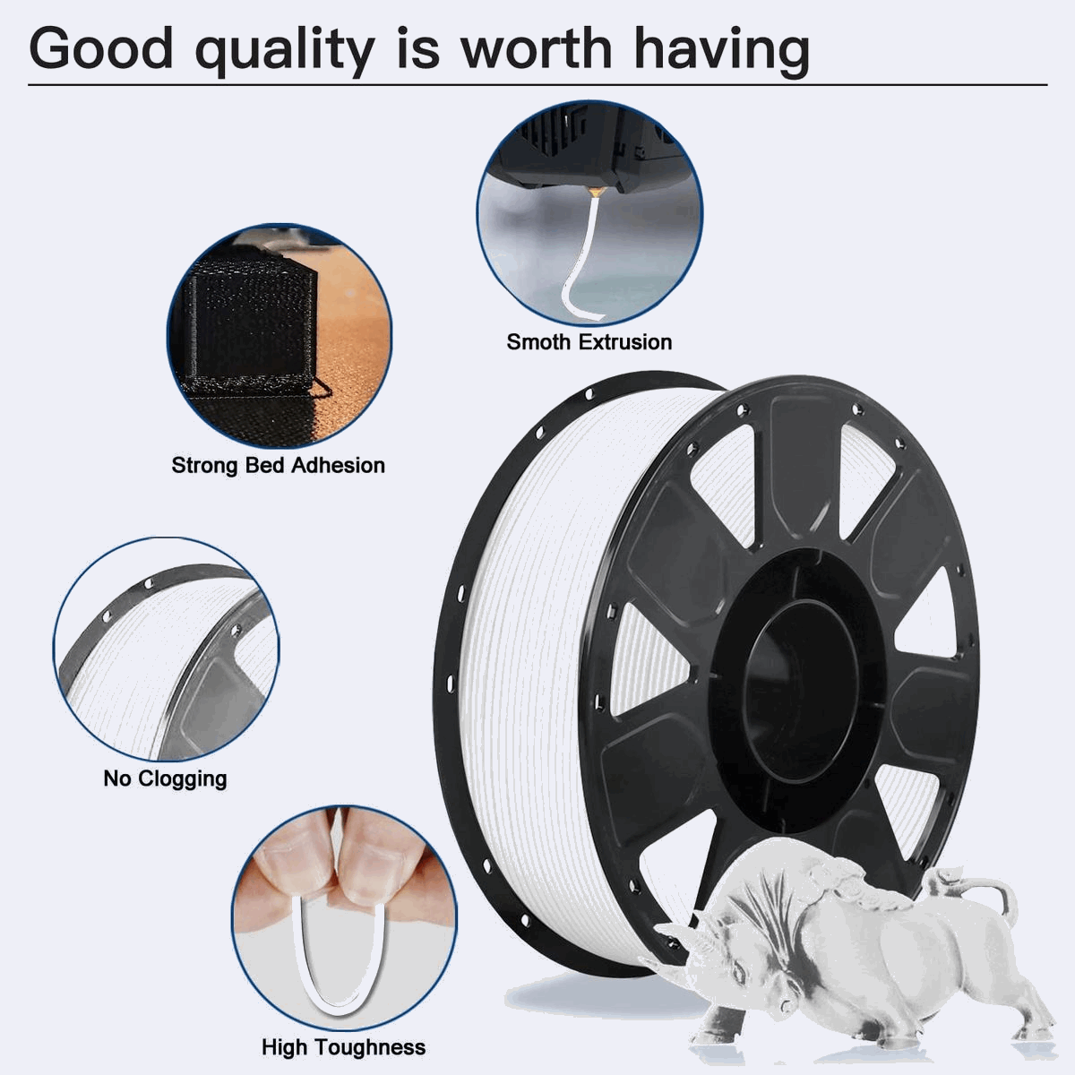Creality Ender PLA Filament - Black and White Combo 2 KG