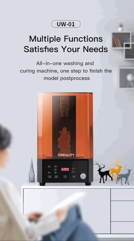 Creality UW-01 3D Resin Printer Washing and Curing Station