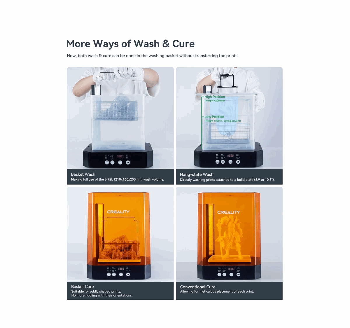 Creality UW-03 3D Resin Printer Washing and Curing Station