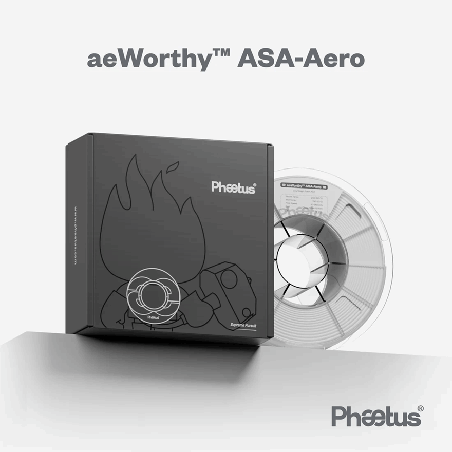 PHAETUS aeWorthy ASA-Aero Filament – Glass Fibre Reinforced Filament 1.75mm