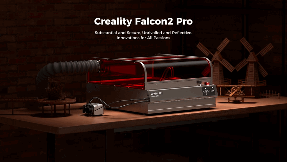 Creality CR Laser Falcon2 60W Pro 3D Laser Engraver with Air Assist