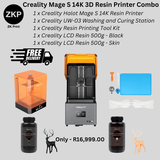 Creality Halot Mage S 14K Resin 3D Printer - Starter Combo