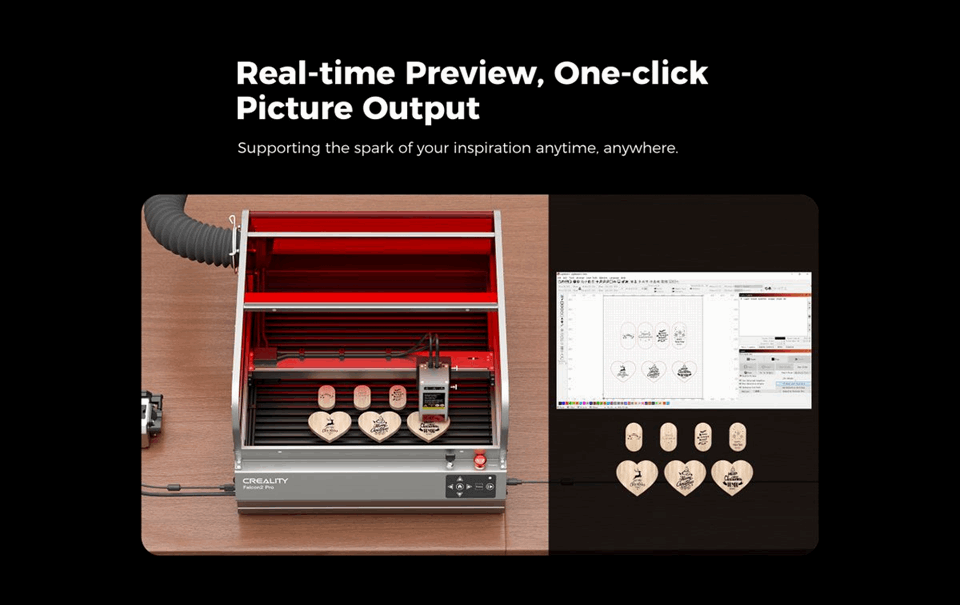 Creality CR Laser Falcon2 22W Pro 3D Laser Engraver with Air Assist