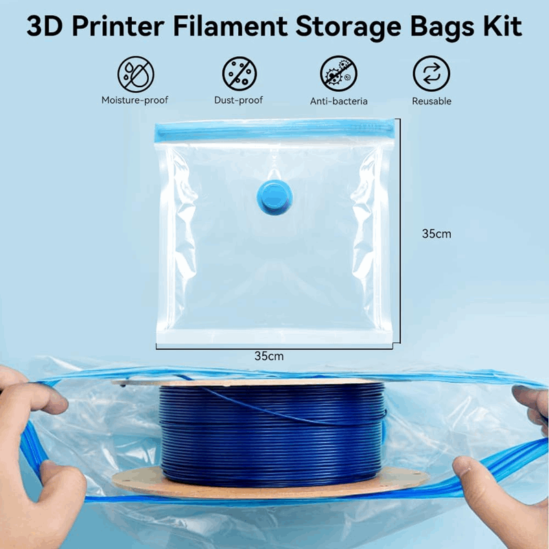 Creality 3D Printing Filament Vacuum Seal Pack of 12 Bags