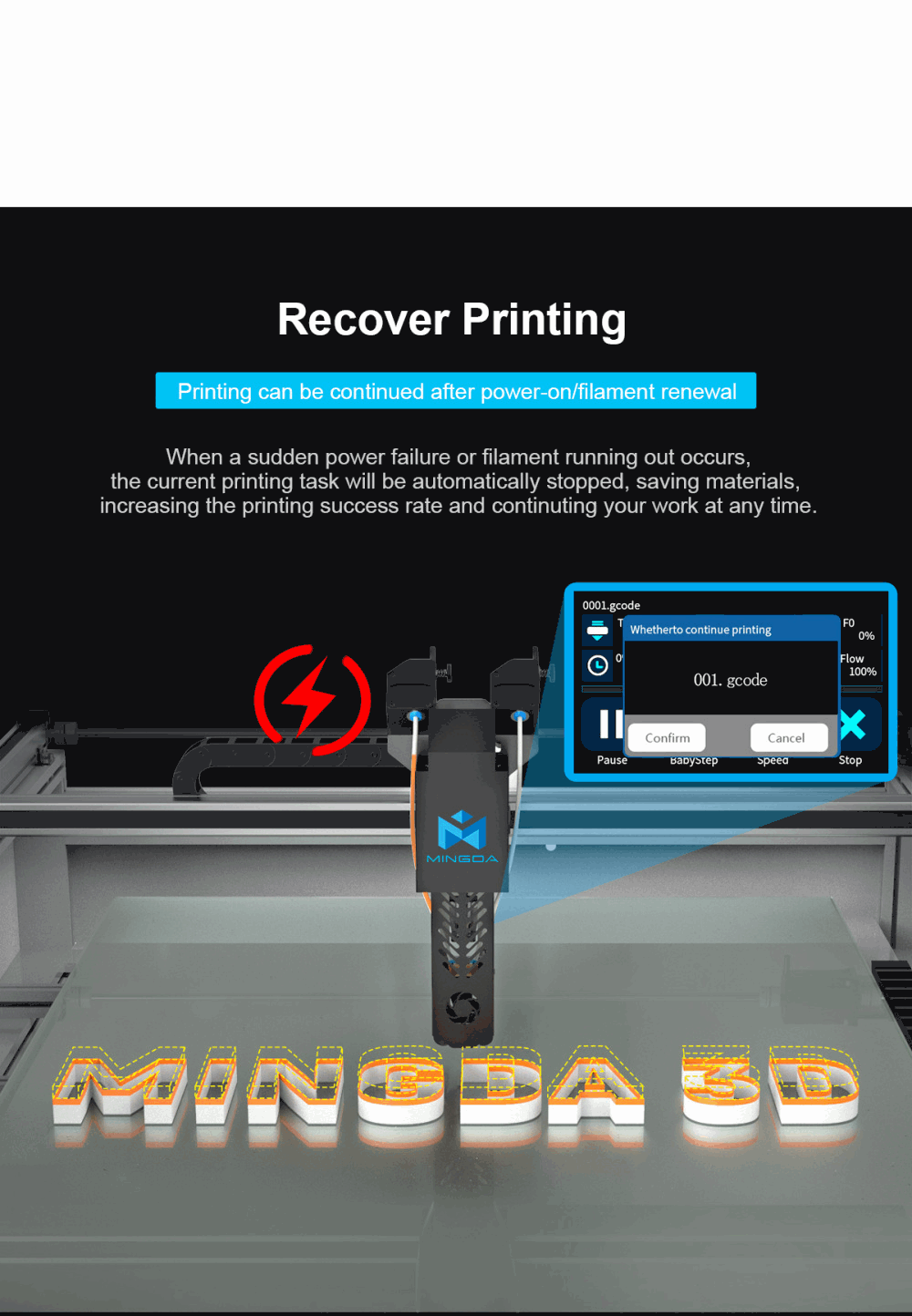 MINGDA MD-A128 - 3D Sign-Writing Printer