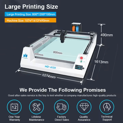 MINGDA MD-A128 - 3D Sign-Writing Printer