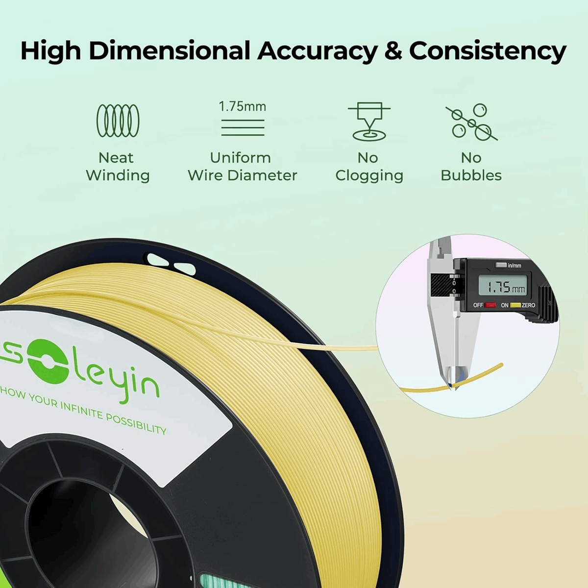 Soleyin Ultra PLA High-Speed Filament - 1 KG